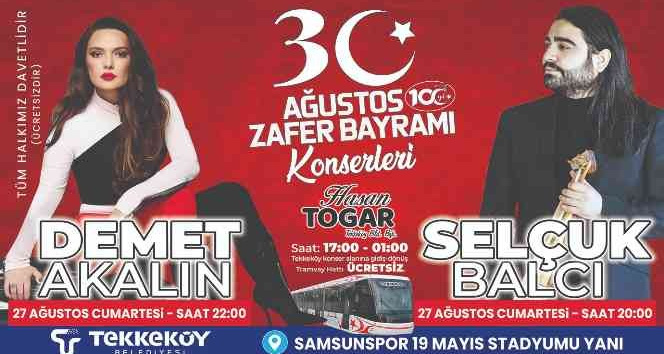 Samsun'da 30 Ağustos Zafer Bayramı Coşkusu 