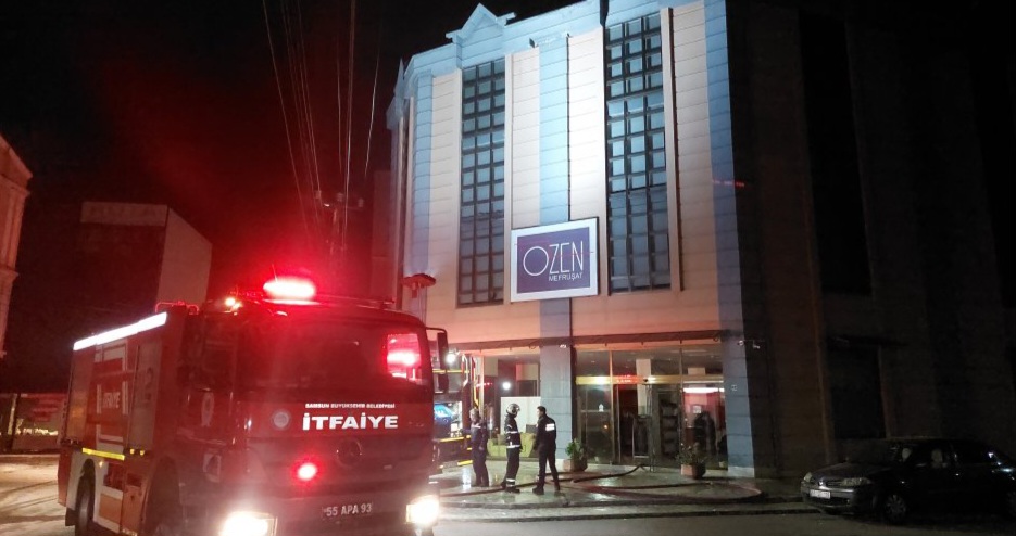 Samsun Canik de Korkutan Yangın 