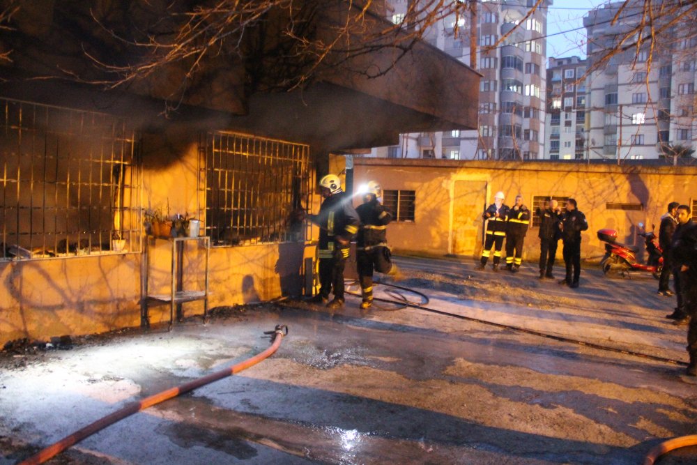 Samsun da Evde Yangın Çıktı 