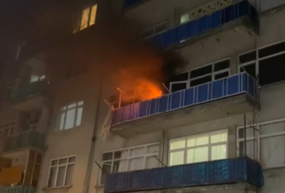 İlkadım da Korkutan Yangın 