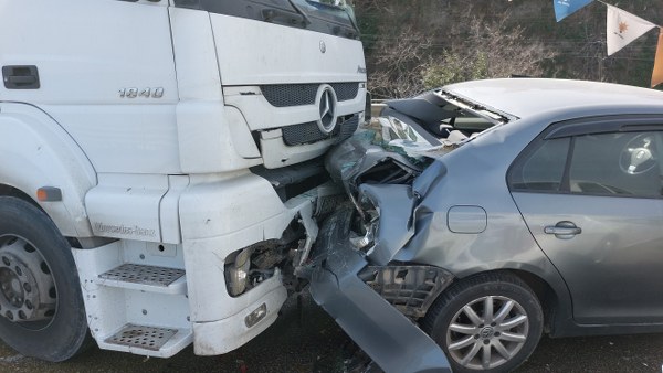 Samsun da Zincirleme Trafik Kazası
