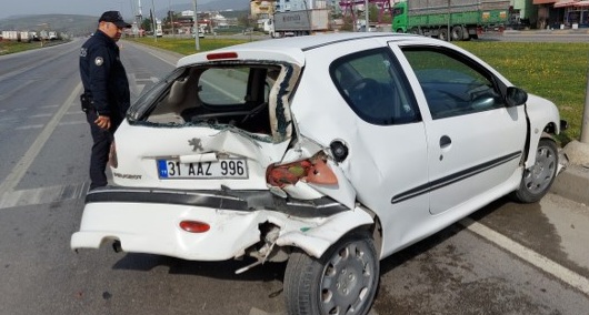 Hastane Yolunda Trafik Kazası