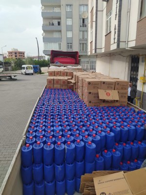 Terme de Sahte Bulaşık Deterjanı Ele Geçirildi 