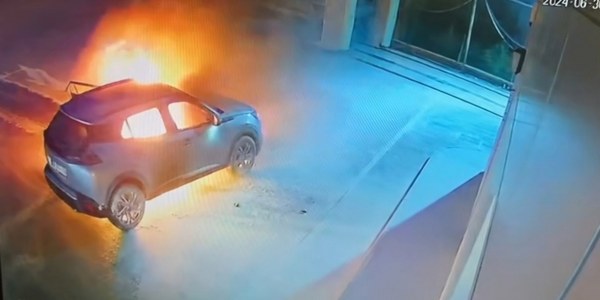 Samsun da Akaryakıt İstasyonunda Yangın Paniği 