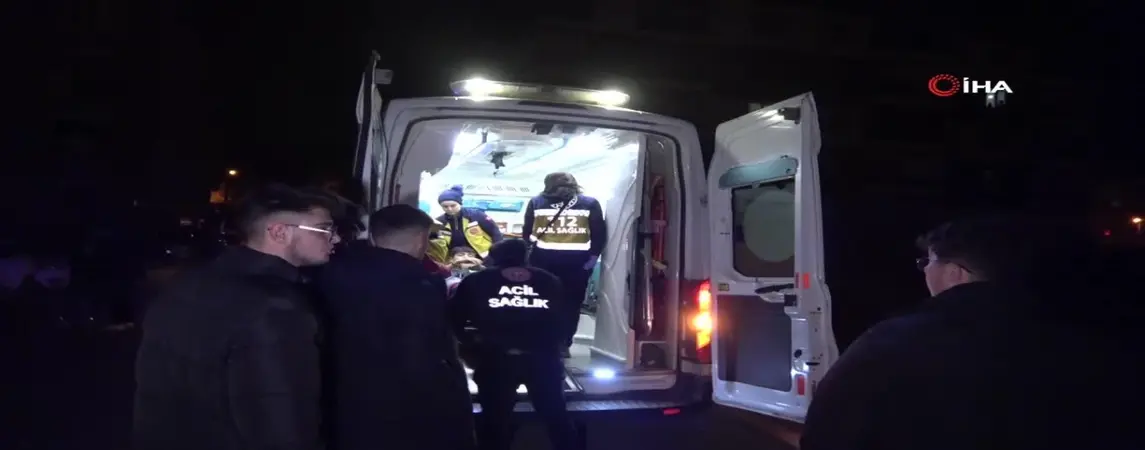 Bafra'da Otomobil ile Motosiklet Çarpıştı