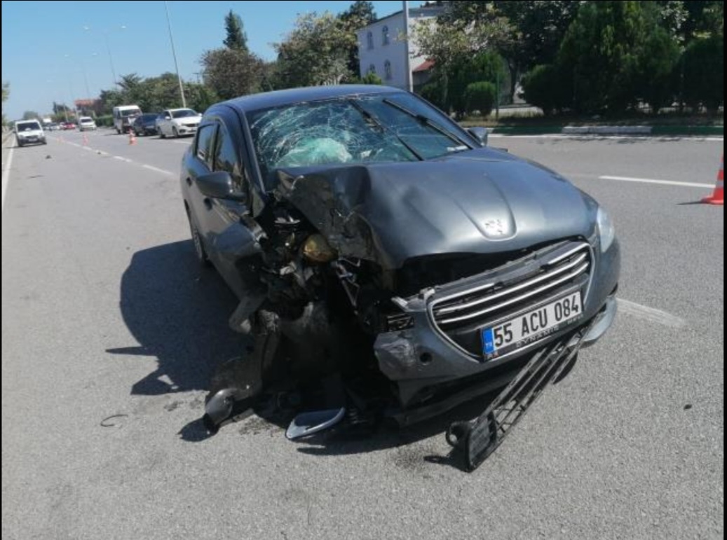 Çarşamba'da Zincirleme Kaza