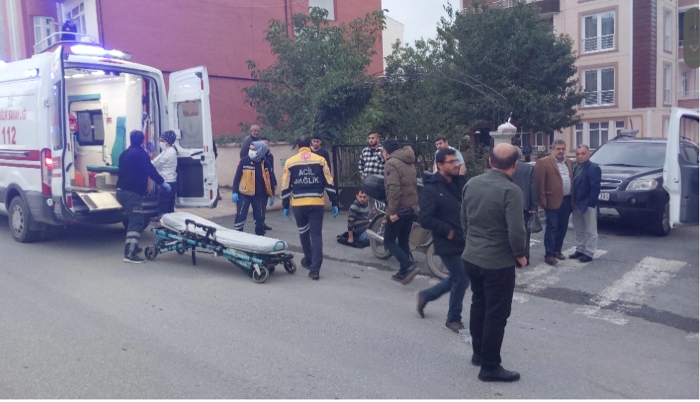 Motosiklet Yaya'ya Çarptı 