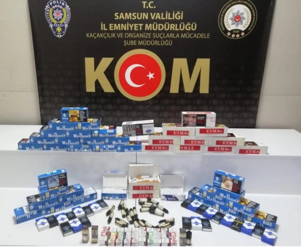Samsun da Kaçakçılık Operasyonu 
