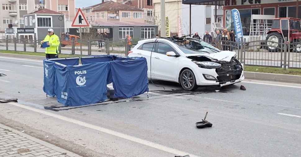 Bafra da Ölümlü Trafik Kazası