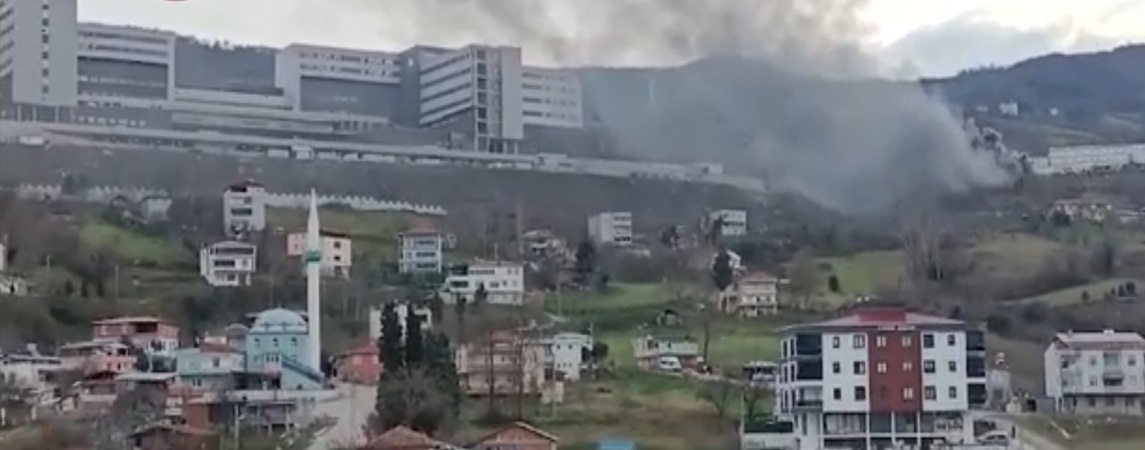 Şehir Hastanesi Şantiyesinde Yangın 