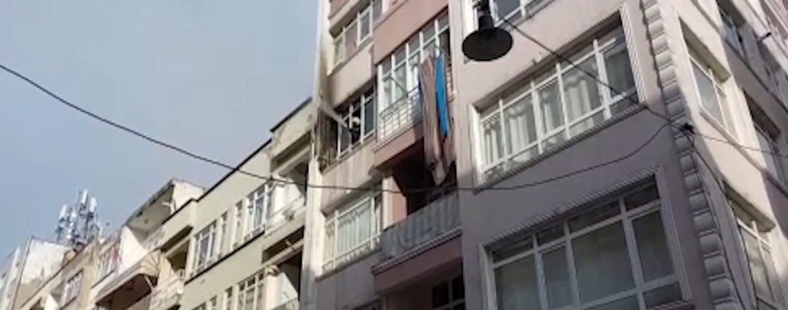 İlkadım da Korkutan Yangın 