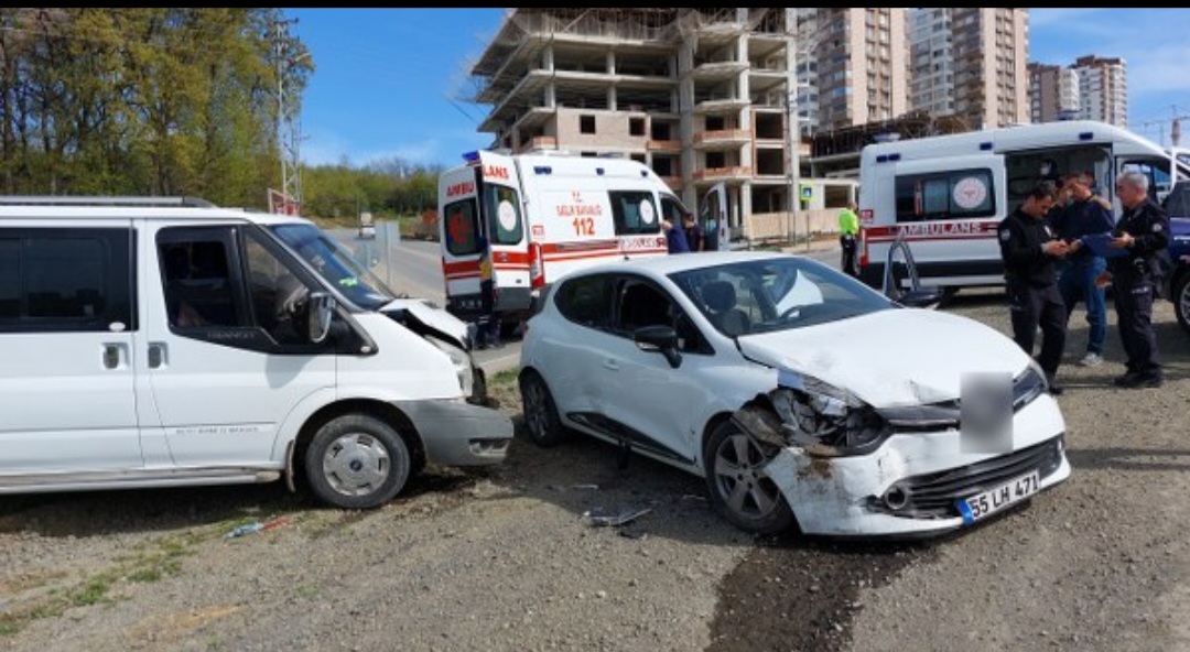 Atakum da Trafik Kazası 