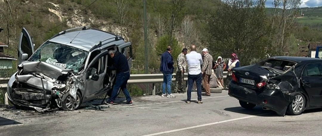 Kavak'da Trafik Kazası 