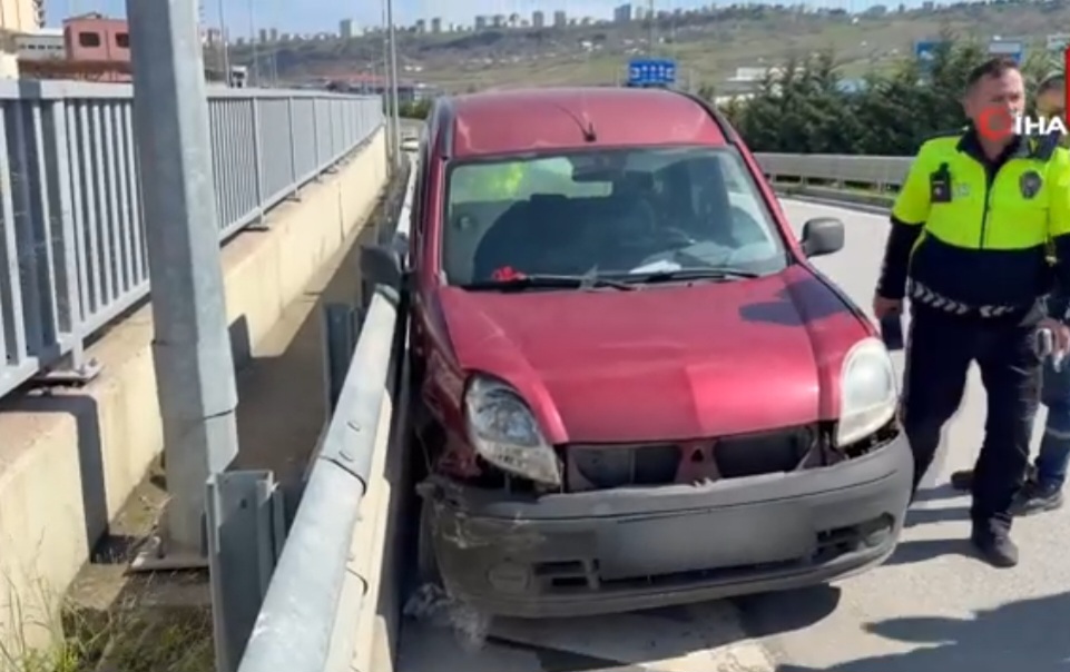 Samsun’da Arızalı Araç Kazaya Karıştı