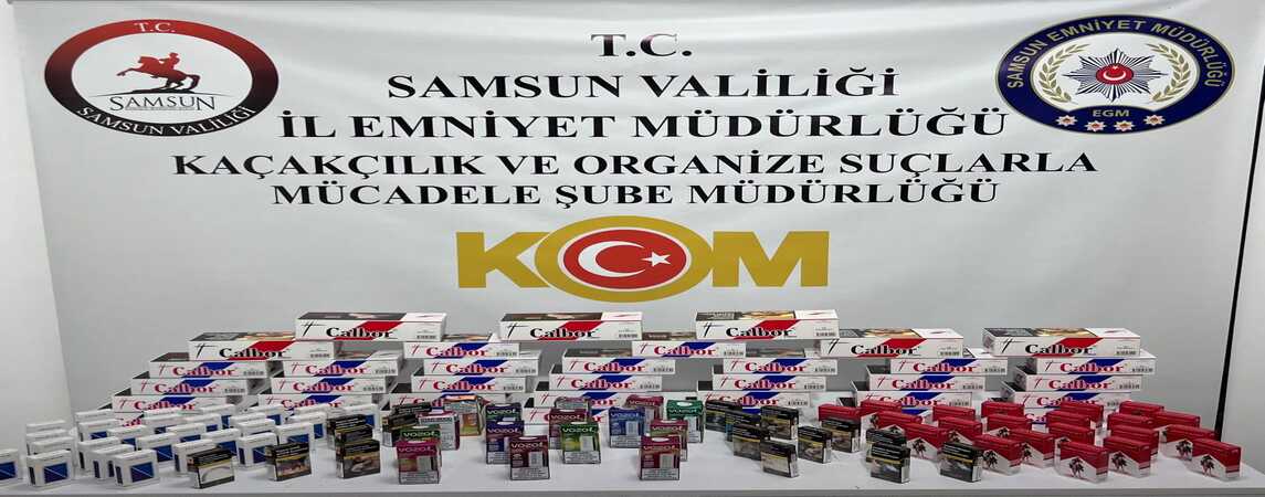 Samsun da Kaçakçılık Operasyonu 