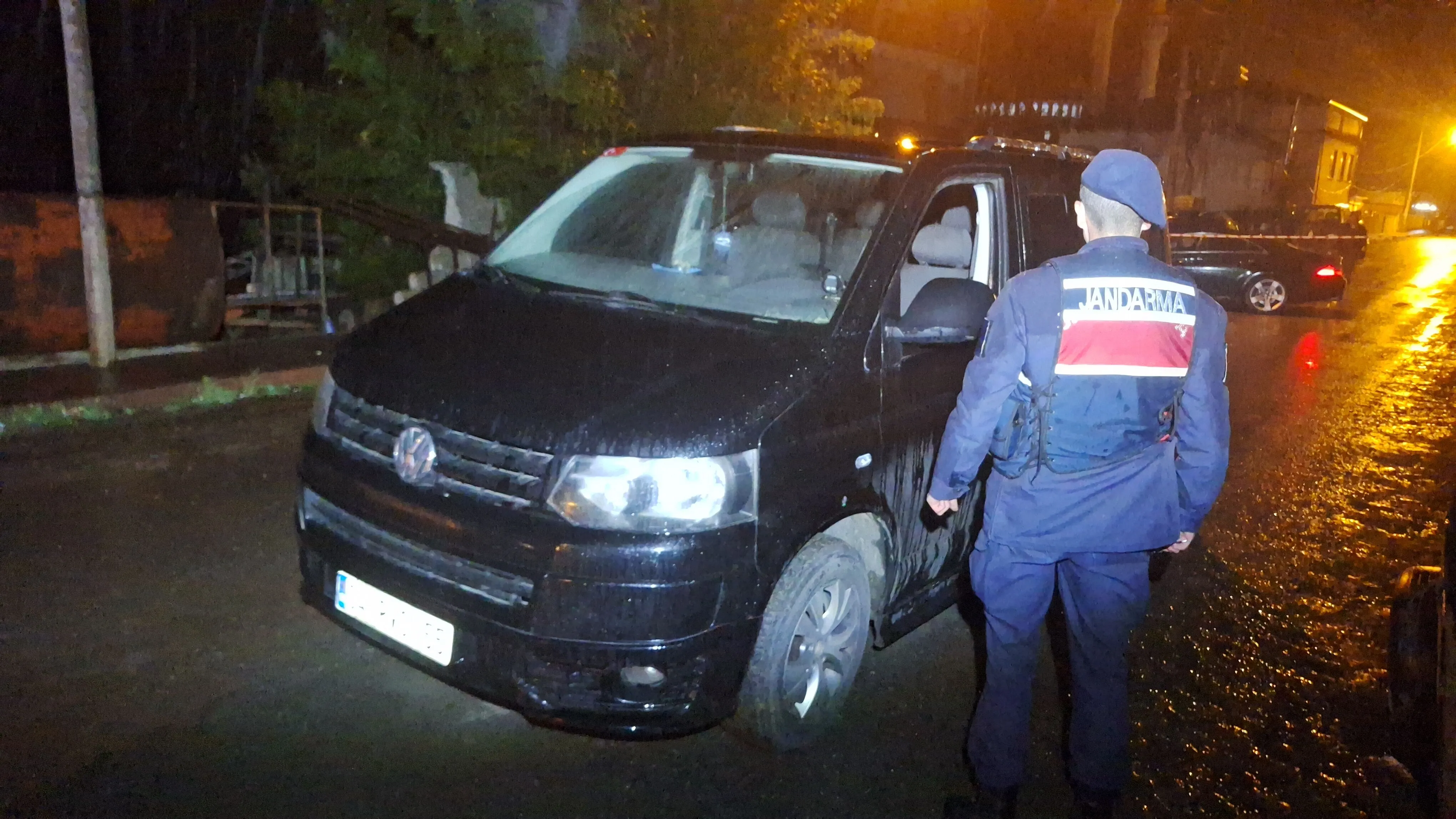 Bafra da Silahlı Yol Verme Kavgası