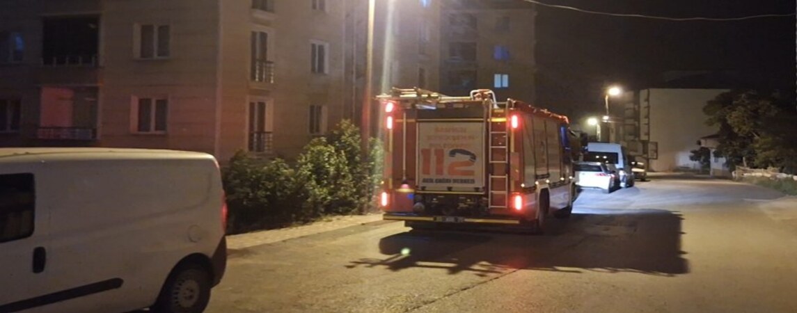 Bafra da Apartman Dairesinde Yangın
