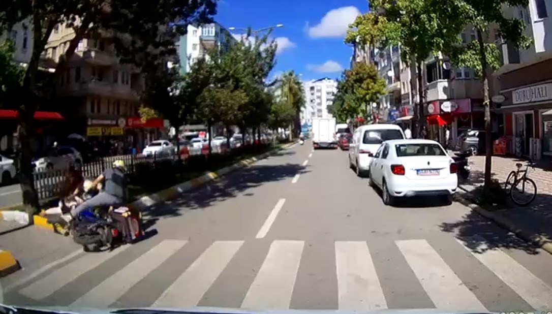 Bafra'da Yaya Geçidinde Trafik Kazası