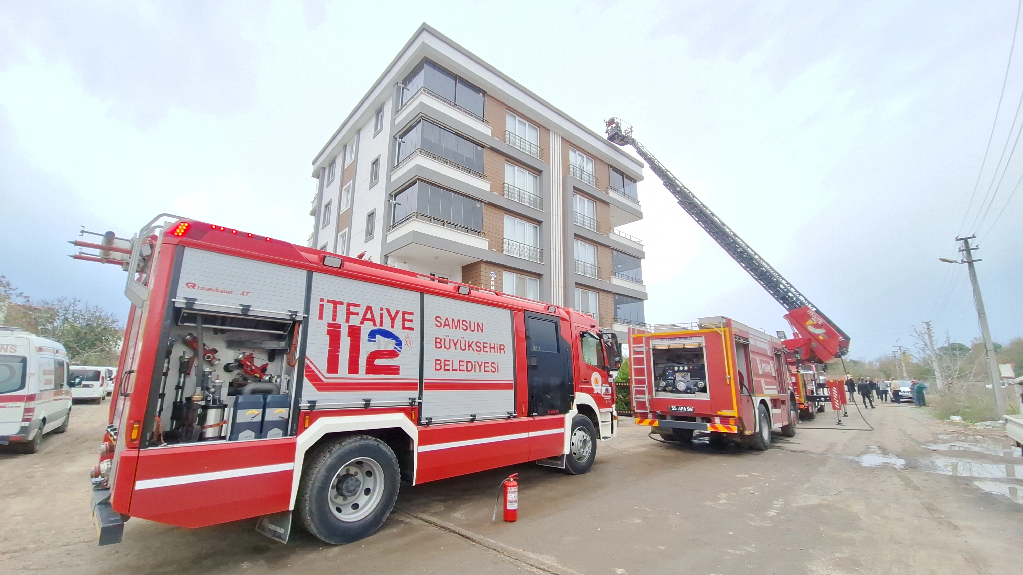 Bafra da Korkutan Yangın 