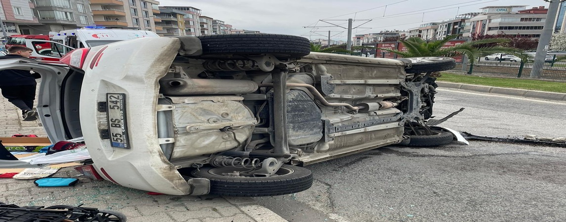 Atakum da Korkunç Kaza 