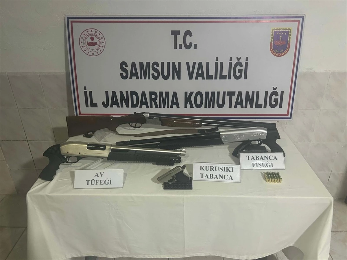 Bafra da Kaçak Silah Operasyonu 