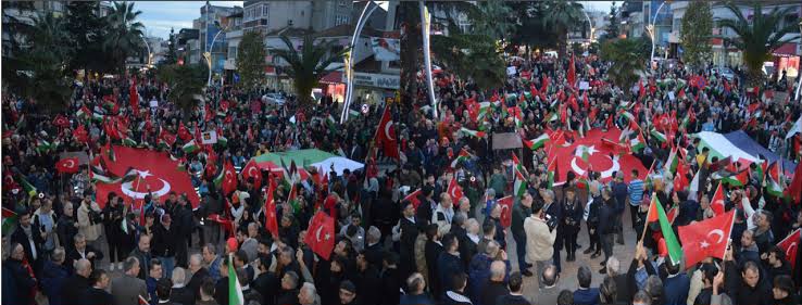 Samsun da Gazze Yürüyüşü 
