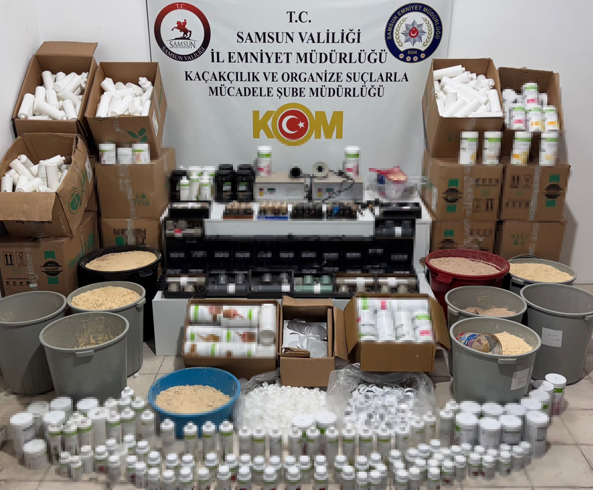 Samsun’da Sahte Zayıflama Tozu Operasyonu