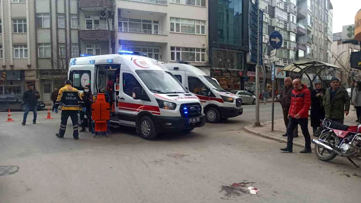 Bafra da Motosiklet Kazası