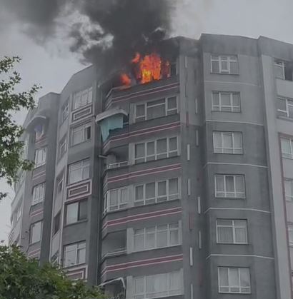 Samsun'da bir Apartmanda Yangın Dehşeti
