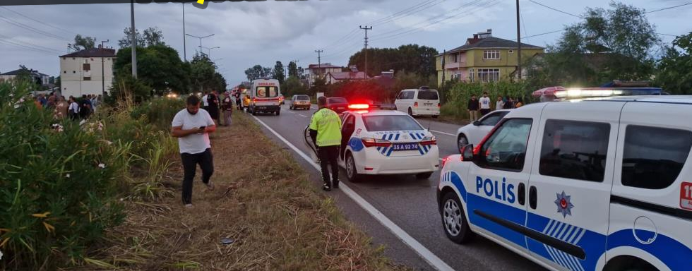 Samsun da Bisiklet Kazası 