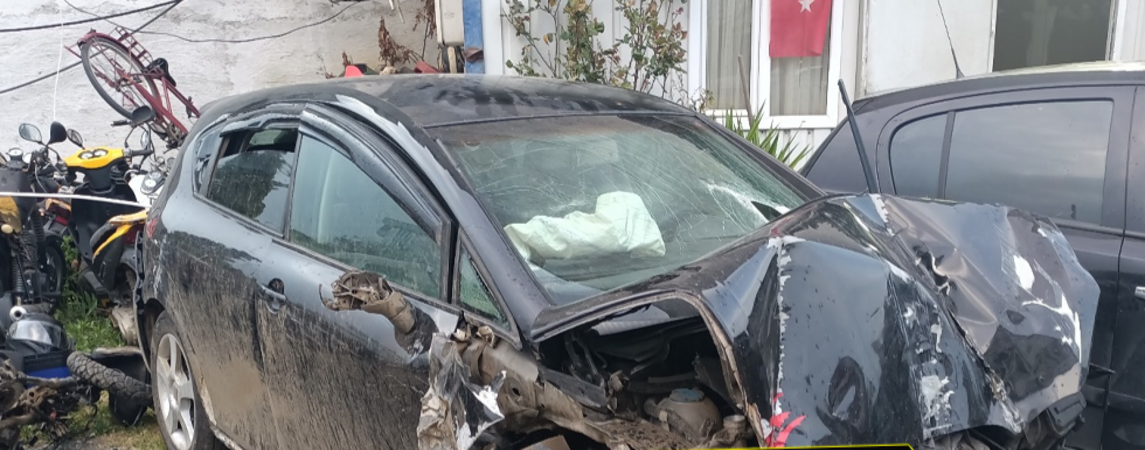 Ehliyetsiz Sürücü Kurye'ye Çarptı