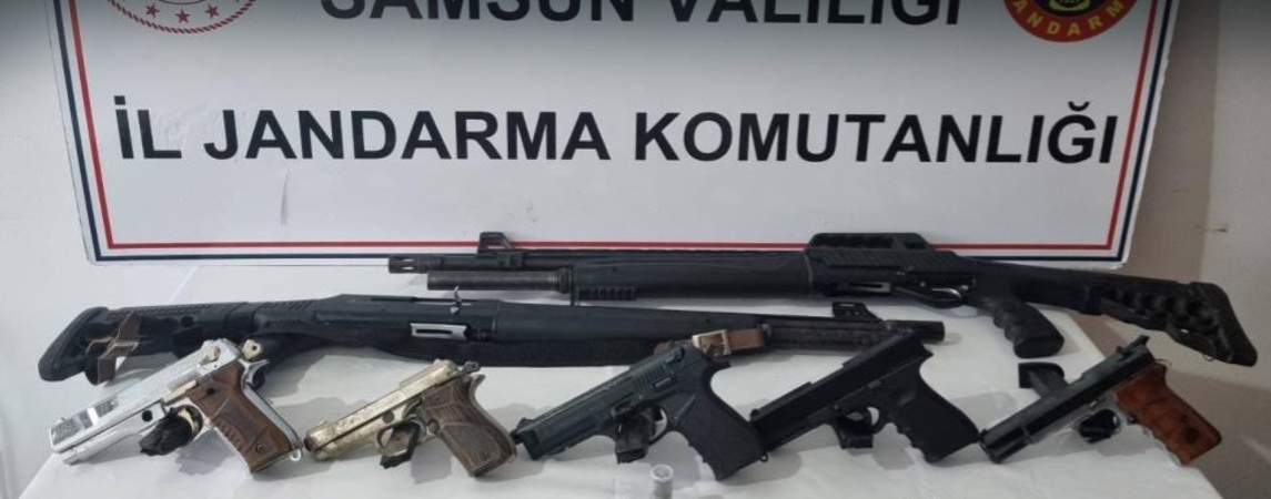 Samsun da Ruhsatsız Silah Ticaretine Operasyon