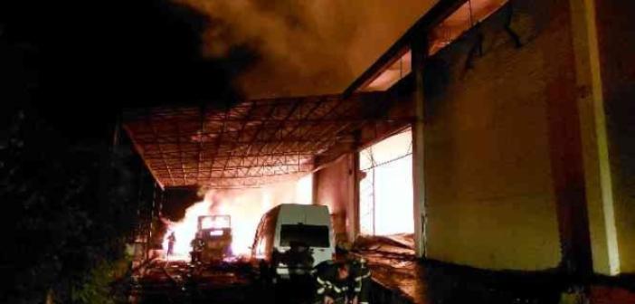 Toptancılar Sitesinde Korkutan Yangın