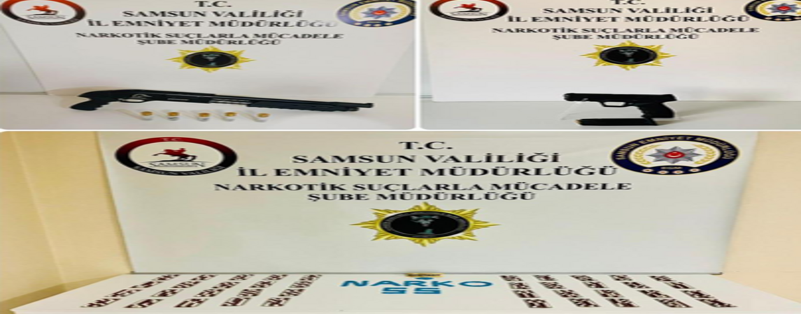 Yapılan Operasyonlar da Uyuşturucu ve Ruhsatsız Silah Ele Geçirildi 