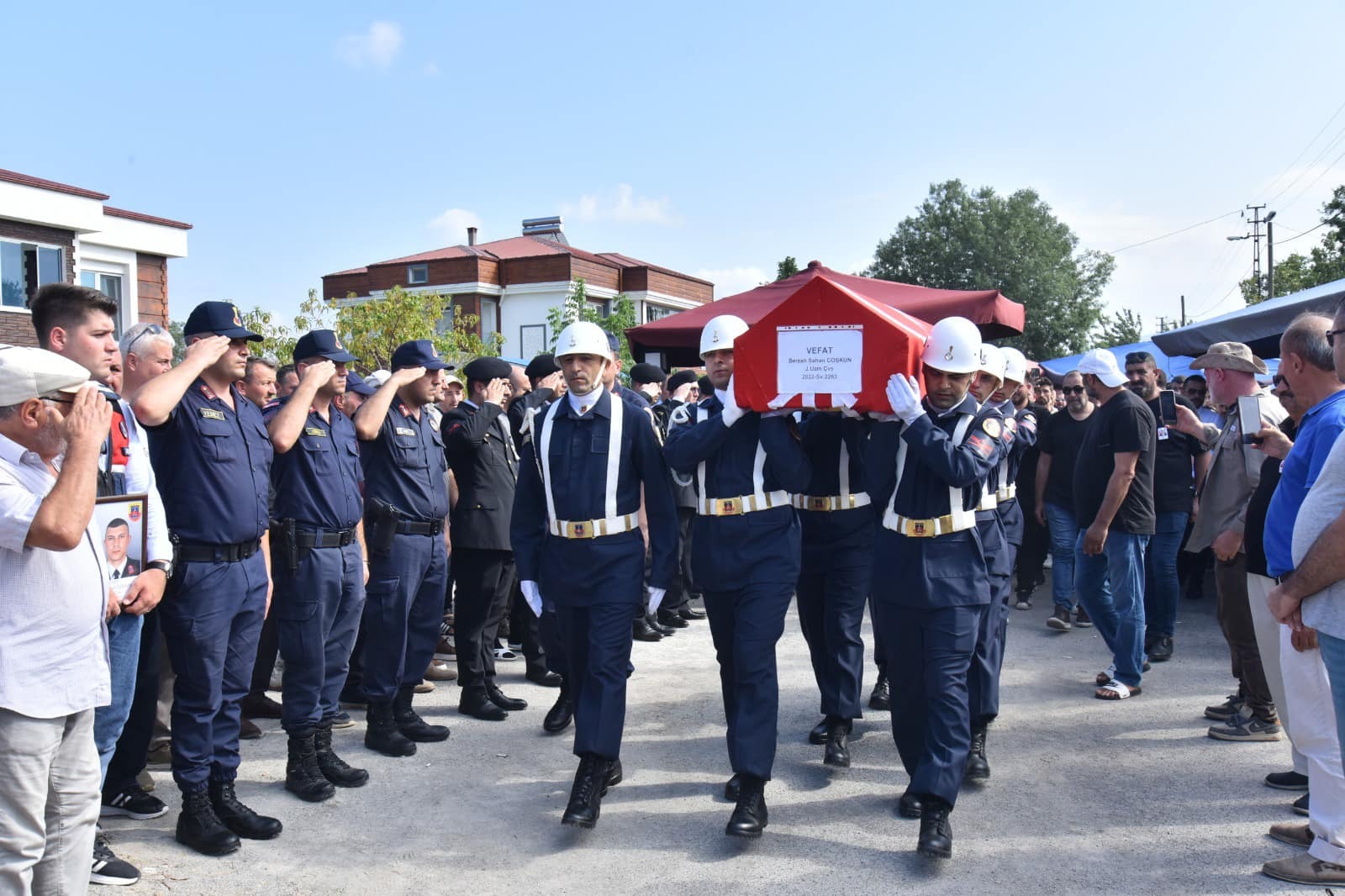 Samsun da Jandarma Uzman Çavuşa Son Görev