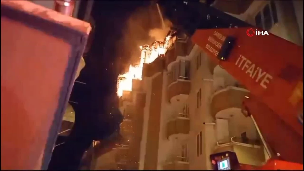 İlkadım da Korkutan Yangın 